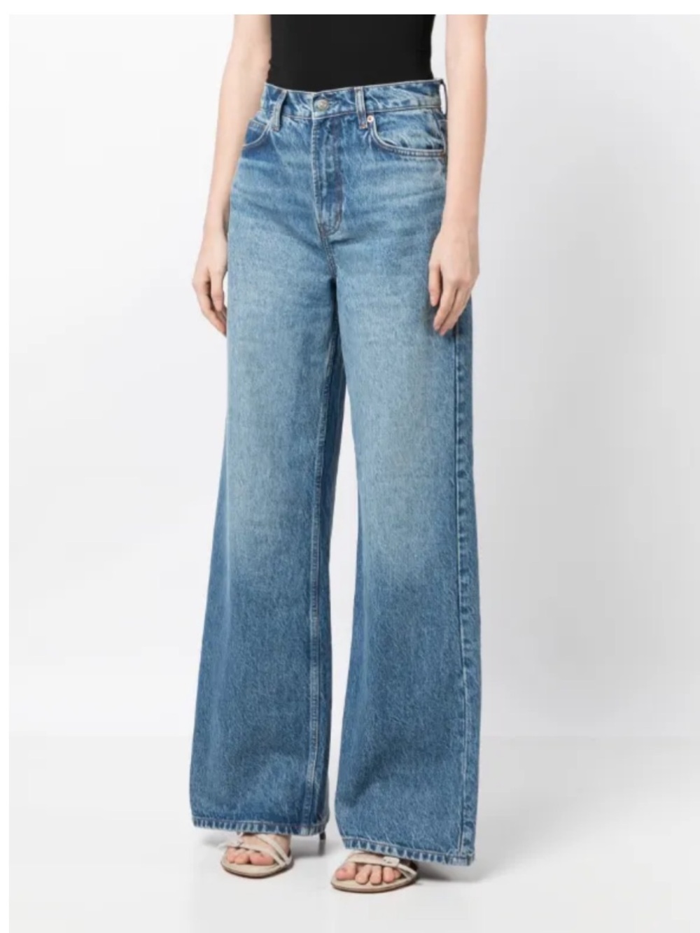 Reformation Cary High-Rise Wide-Leg Jeans